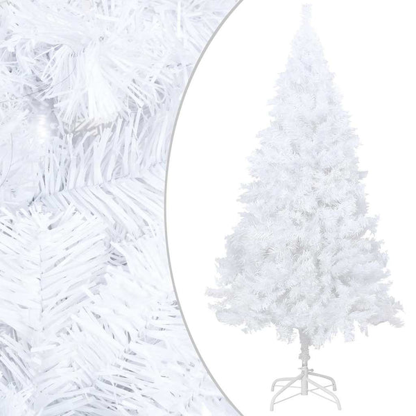 vidaXL Artificial Christmas Tree with Lights & Baubles White 120 cm
