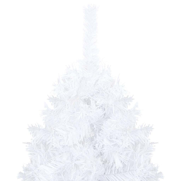 vidaXL Artificial Christmas Tree with Lights & Baubles White 120 cm
