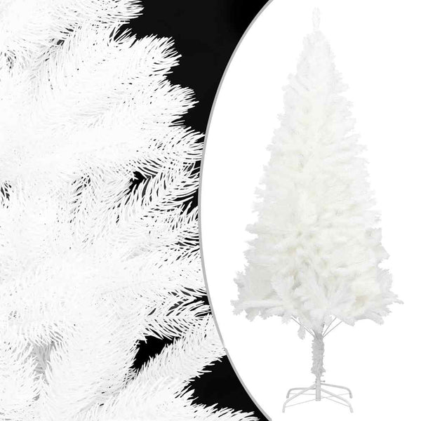 vidaXL Artificial Christmas Tree with Lights & Baubles White 120 cm