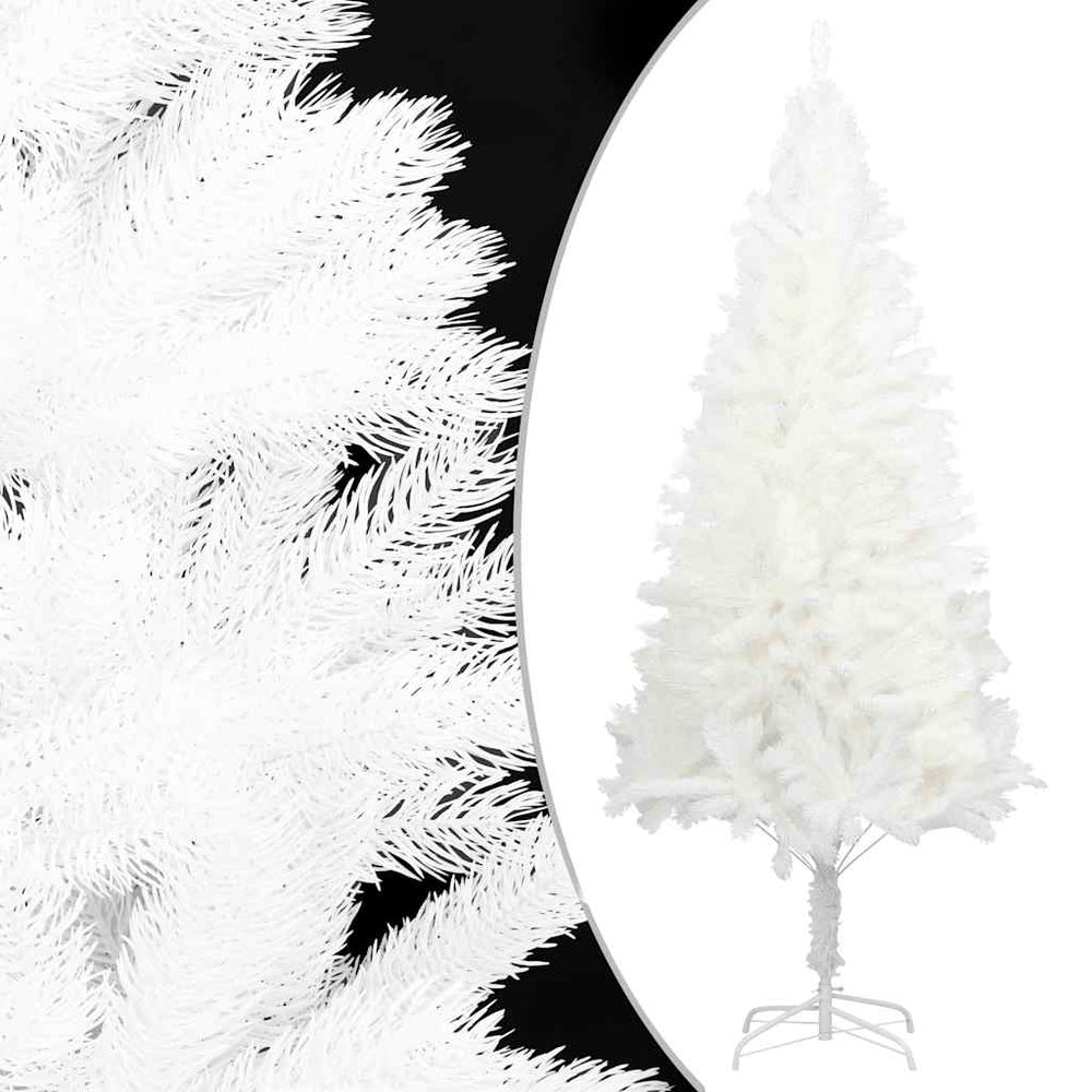 vidaXL Artificial Christmas Tree with Lights & Baubles White 150 cm