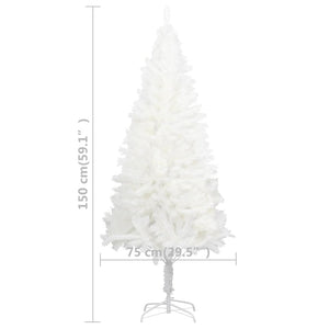 vidaXL Artificial Christmas Tree with Lights & Baubles White 150 cm
