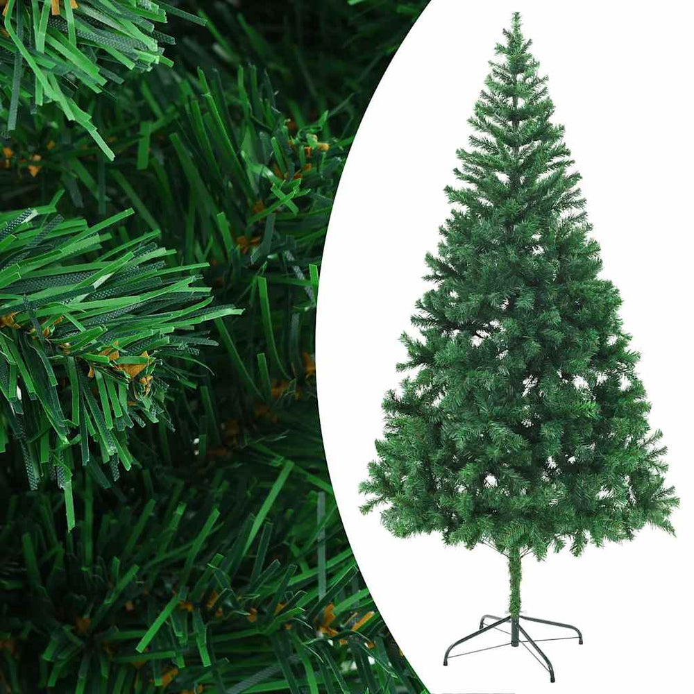 vidaXL Artificial Christmas Tree with Lights and Baubles 210cm 910 Branches