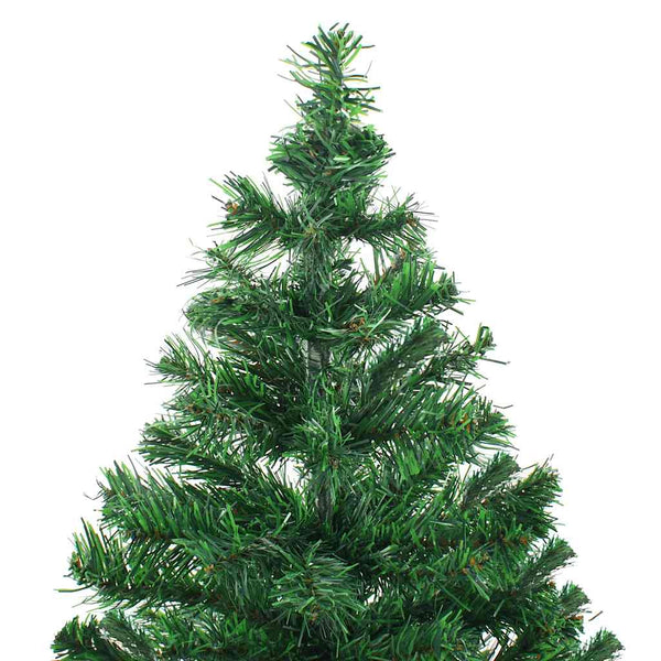 vidaXL Artificial Christmas Tree with Lights and Baubles 210cm 910 Branches