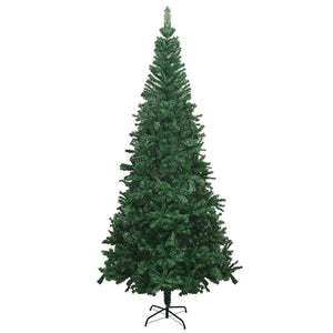 vidaXL Artificial Christmas Tree with Lights Baubles L 240 cm Green