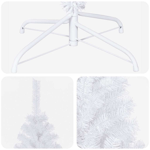 vidaXL Artificial Christmas Tree with Lights, Baubles, 180cm, 620 Branches