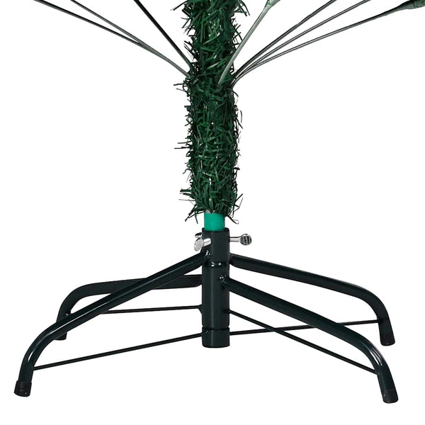 Künstlicher Weihnachtsbaum mit Beleuchtung & Kugeln Grün 240 cm