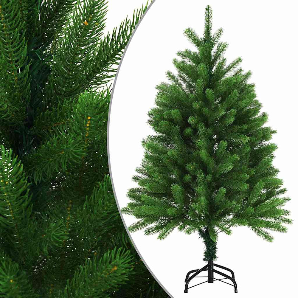 Künstlicher Weihnachtsbaum mit Beleuchtung & Kugeln 120 cm Grün