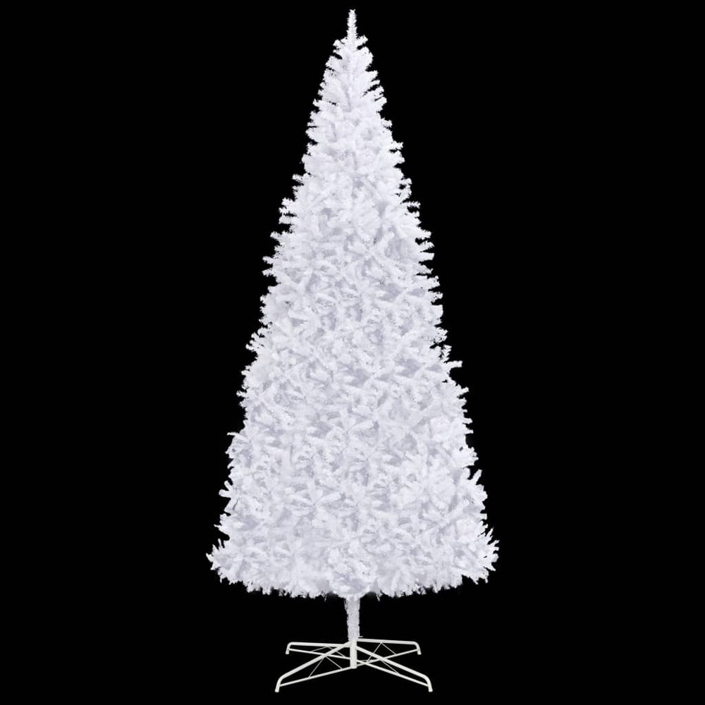 Künstlicher Weihnachtsbaum mit Beleuchtung 400 cm Weiß