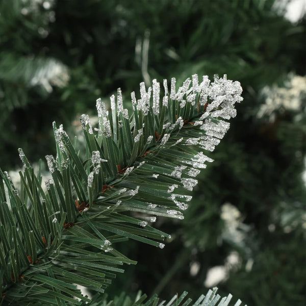 Künstlicher Weihnachtsbaum mit Beleuchtung & Zapfen 150 cm