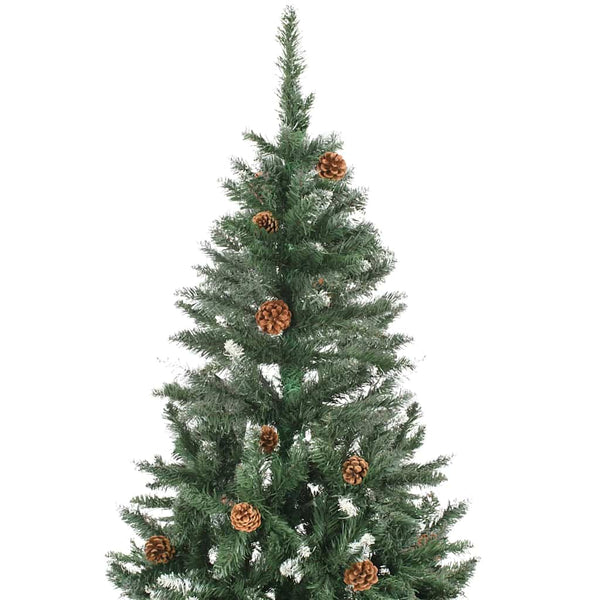 Künstlicher Weihnachtsbaum mit Beleuchtung & Kugeln 180 cm