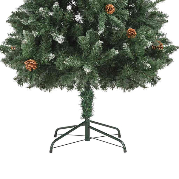 Künstlicher Weihnachtsbaum mit Beleuchtung & Kugeln 180 cm
