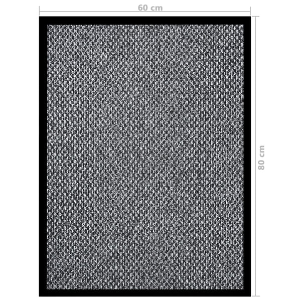 vidaXL Doormat Grey 60x80 cm