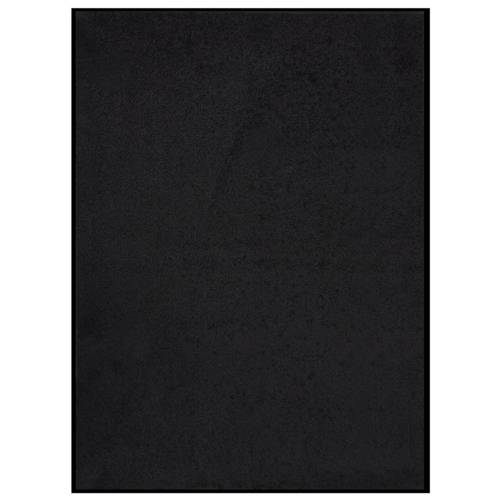 vidaXL Door Mat 60x80 cm Black