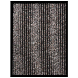vidaXL Doormat Beige Striped 40x60 cm