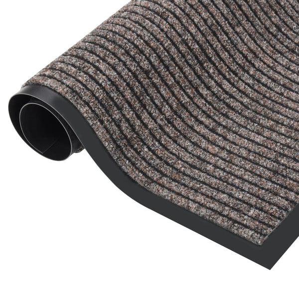 vidaXL Doormat Beige Striped 40x60 cm