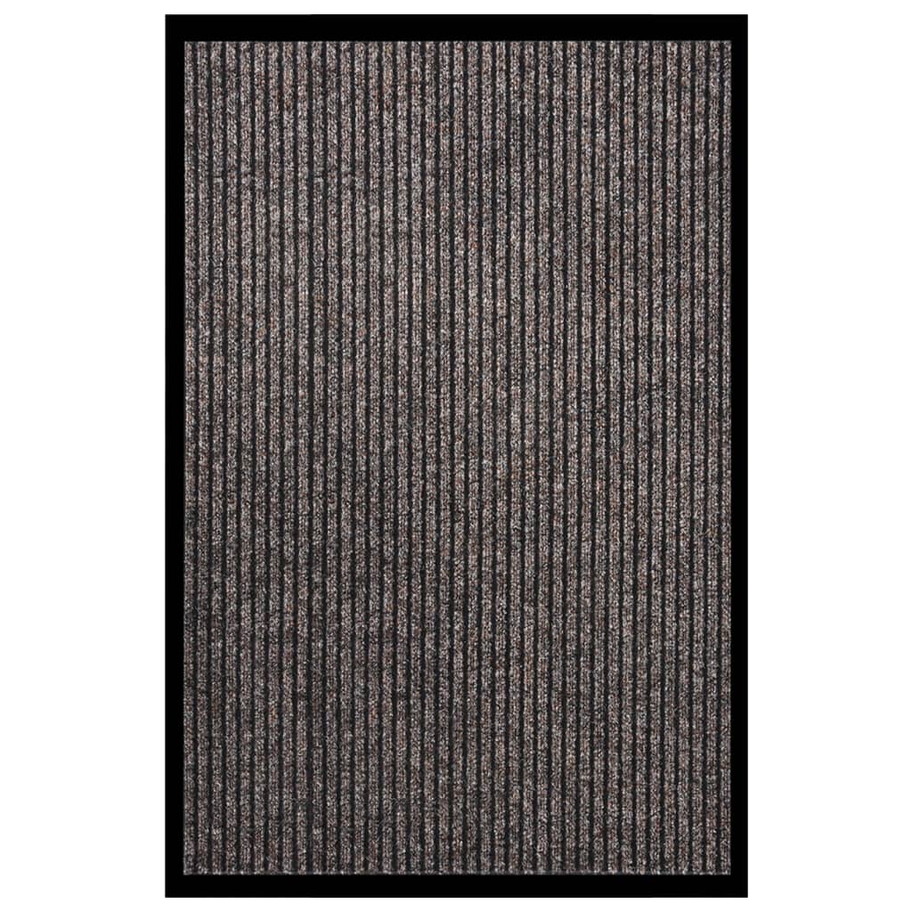 vidaXL Striped Doormat Beige 80x120 cm