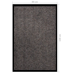 vidaXL Striped Doormat Beige 80x120 cm