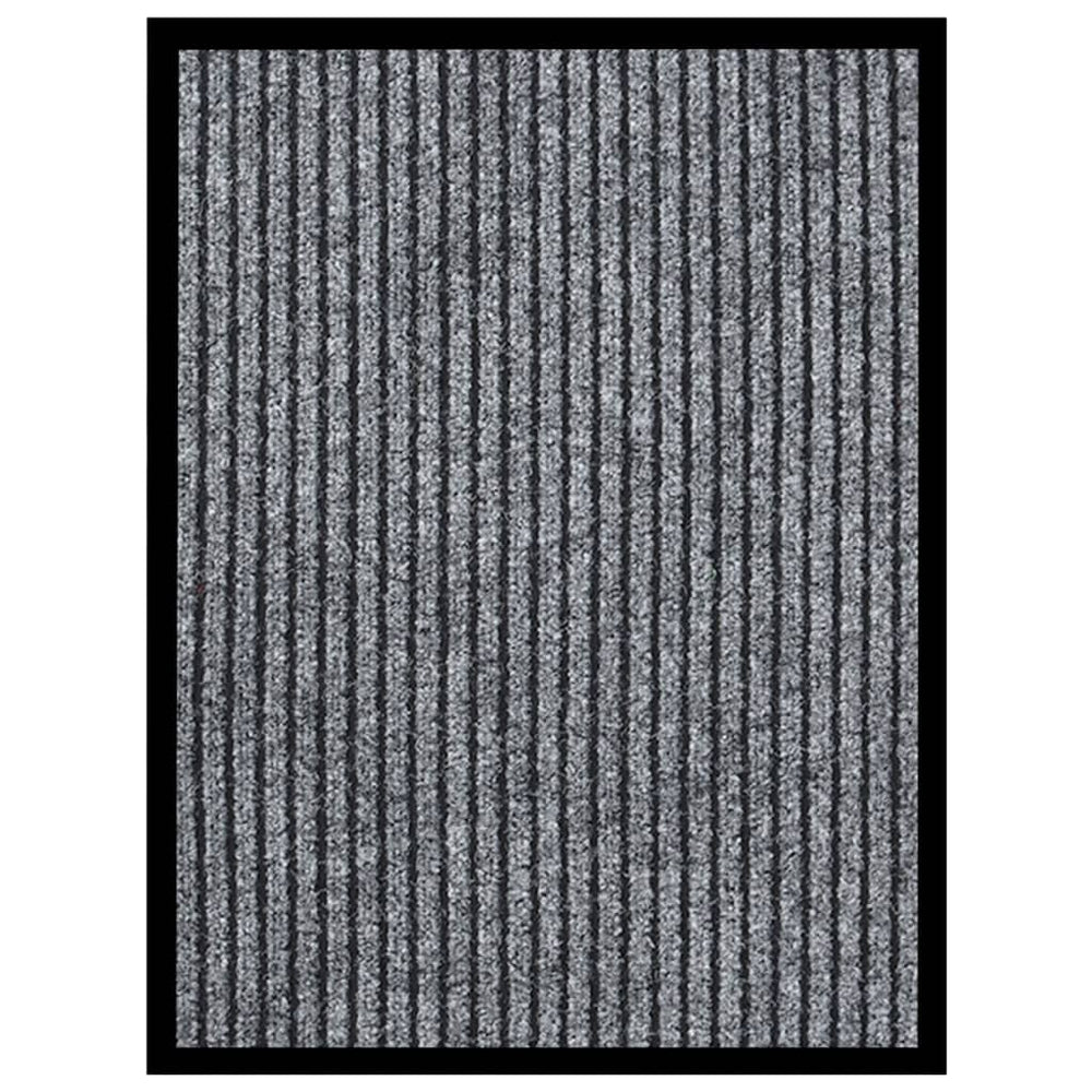 vidaXL Striped Grey Doormat 40x60 cm