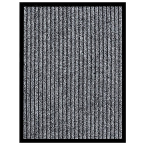 vidaXL Striped Grey Doormat 40x60 cm