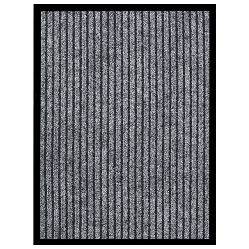 vidaXL Striped Grey Doormat 40x60 cm