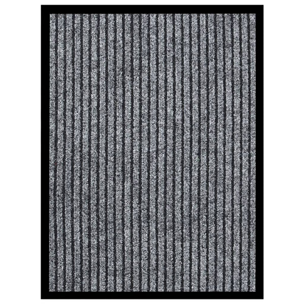 vidaXL Striped Grey Doormat 40x60 cm