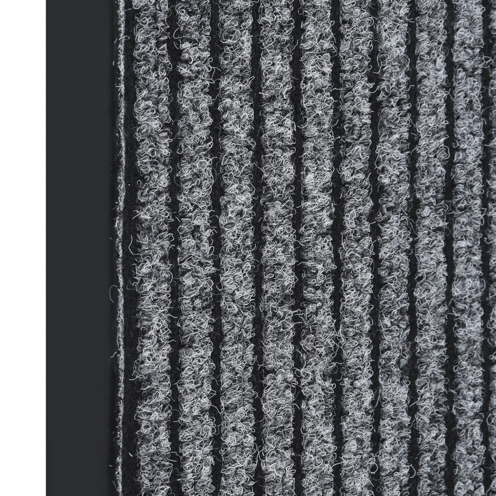 vidaXL Striped Grey Doormat 40x60 cm