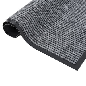 vidaXL Striped Grey Doormat 40x60 cm
