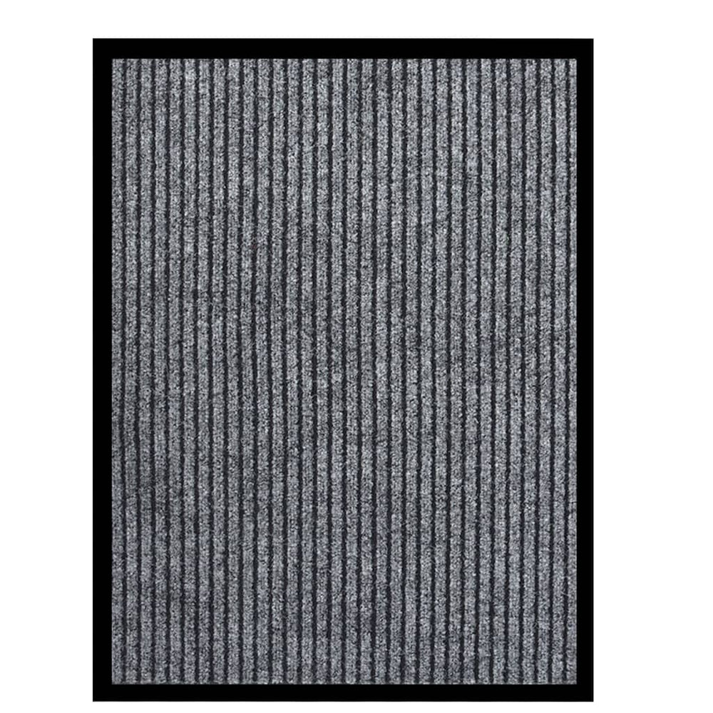 vidaXL Striped Grey Doormat 60x80 cm