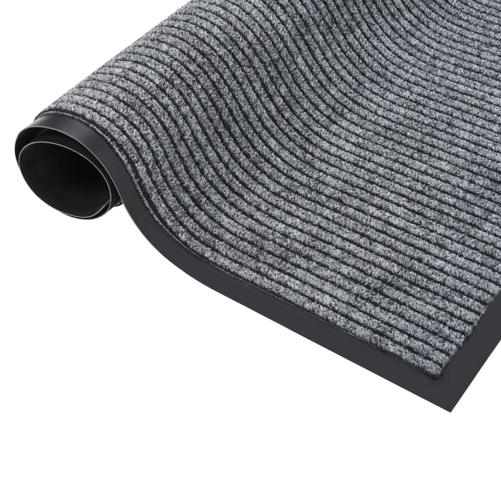 vidaXL Striped Grey Doormat 60x80 cm