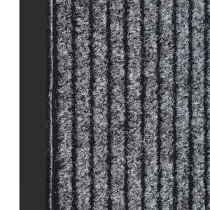vidaXL Striped Grey Doormat 60x80 cm