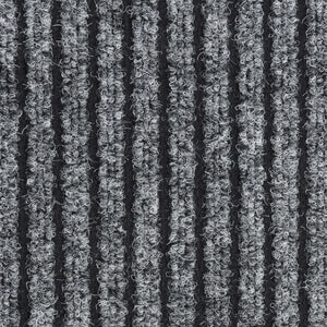 vidaXL Striped Grey Doormat 60x80 cm
