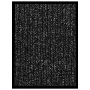 vidaXL Doormat Anthracite Striped 40x60 cm
