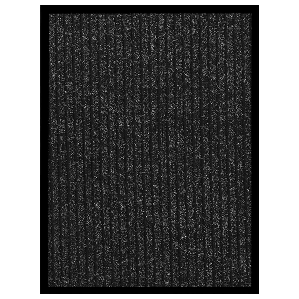 vidaXL Doormat Anthracite Striped 40x60 cm