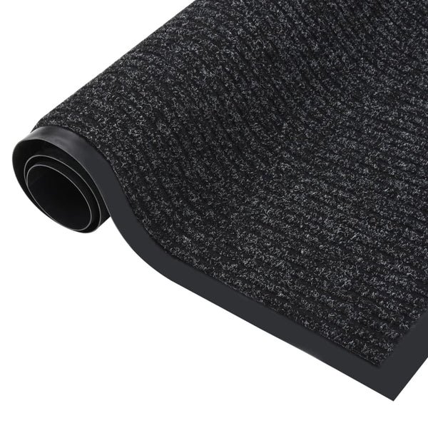 vidaXL Doormat Anthracite Striped 40x60 cm