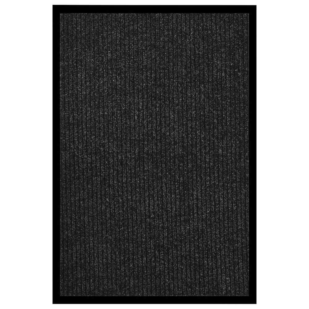 vidaXL Striped Doormat 80x120 cm Anthracite