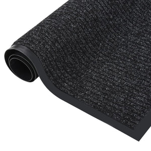 vidaXL Striped Doormat 80x120 cm Anthracite