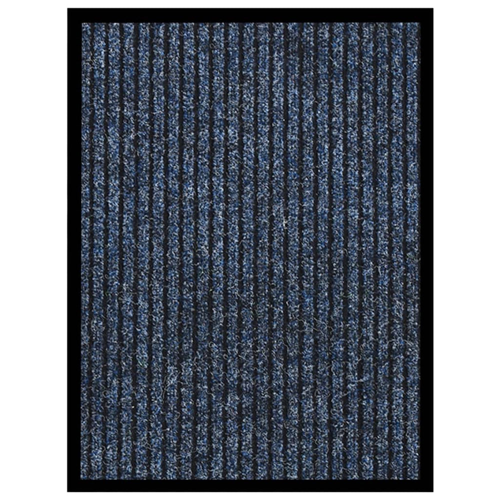 vidaXL Doormat Blue Striped 40x60 cm
