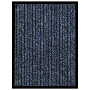 vidaXL Doormat Blue Striped 40x60 cm