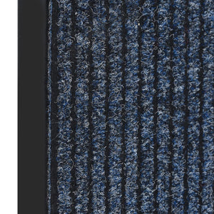 vidaXL Doormat Blue Striped 40x60 cm