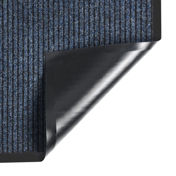vidaXL Doormat Blue Striped 40x60 cm