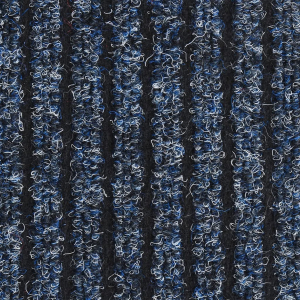 vidaXL Doormat Blue Striped 40x60 cm