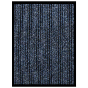 vidaXL Striped Doormat Blue 60x80 cm