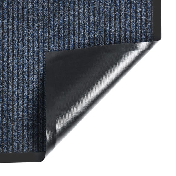 vidaXL Striped Doormat Blue 60x80 cm