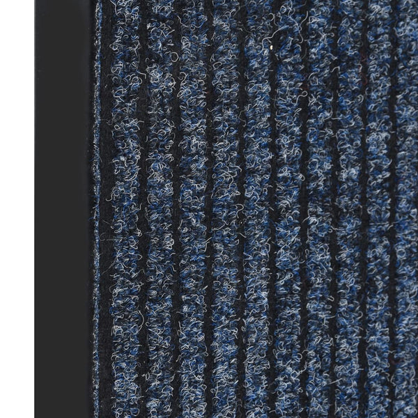 vidaXL Striped Doormat Blue 60x80 cm