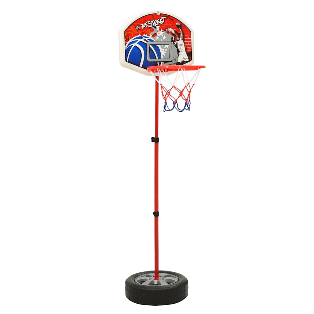 vidaXL Kids' Adjustable Basketball Hoop Set 120 cm