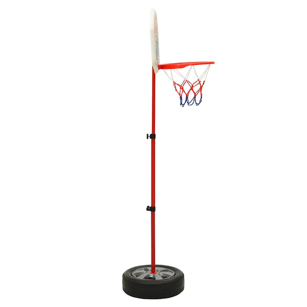vidaXL Kids' Adjustable Basketball Hoop Set 120 cm