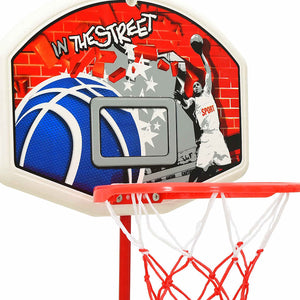 vidaXL Kids' Adjustable Basketball Hoop Set 120 cm