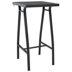 vidaXL 3-Piece Outdoor Bar Set Black