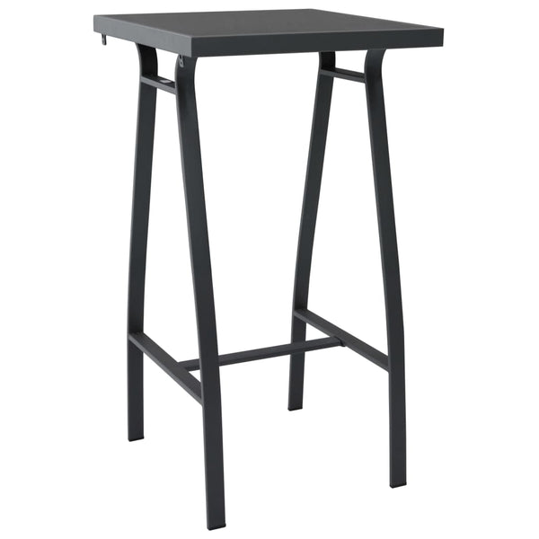 vidaXL 3-Piece Outdoor Bar Set Black