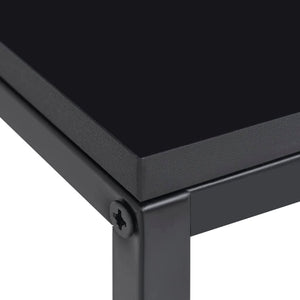 vidaXL Side Tables 2 pcs. Black Steel